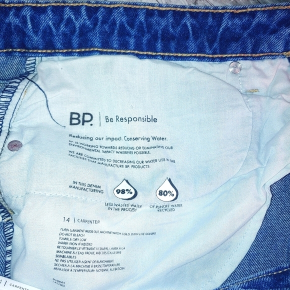 B.P. Distressed Carpenter Jeans.. Size 14W - Picture 11 of 13